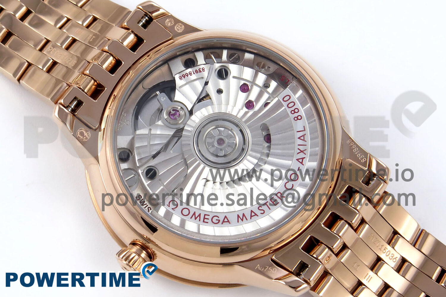 De Ville Prestige Ladies RG VSF 1:1 Best Edition Brown Diamonds Dial on RG Bracelet A8800 - Image 8