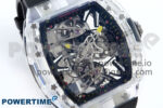 RM027-02 Transparent Tourbillon RMF Best Edition Skeleton Dial on Black Rubber Strap - Image 2