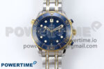 Seamaster 300m Chrono SS/YG OMF 1:1 Best Edition Blue Dial on SS/YG Bracelet A9900