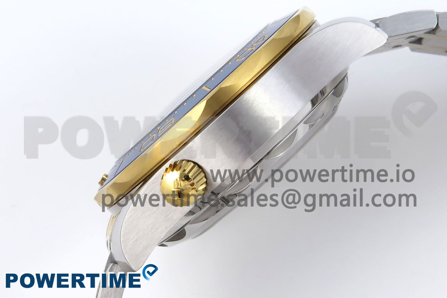Seamaster 300m Chrono SS/YG OMF 1:1 Best Edition Blue Dial on SS/YG Bracelet A9900 - Image 7