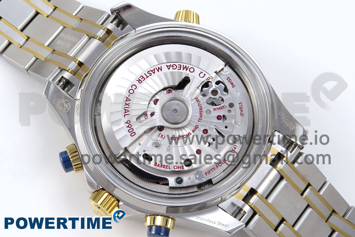 Seamaster 300m Chrono SS/YG OMF 1:1 Best Edition Blue Dial on SS/YG Bracelet A9900 - Image 9