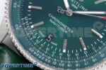 Navitimer 1 SS 41mm TF 1:1 Best Edition Green Bezel Green Dial on Green Leather Strap A2824 - Image 5