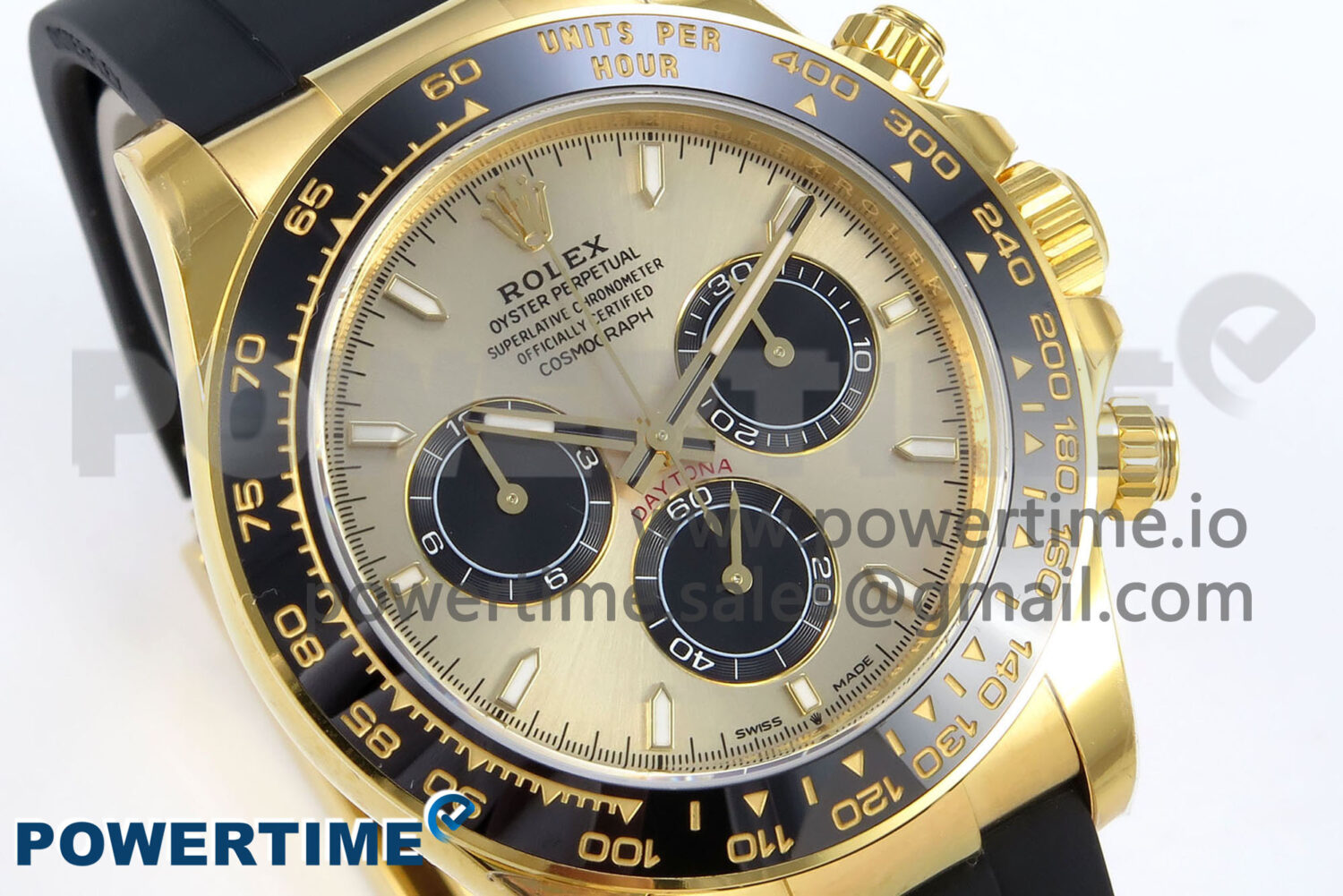 Daytona 126518 YG VSF 1:1 Best Edition 904L Steel YG Dial on Oysterflex Strap SH4131 - Image 2