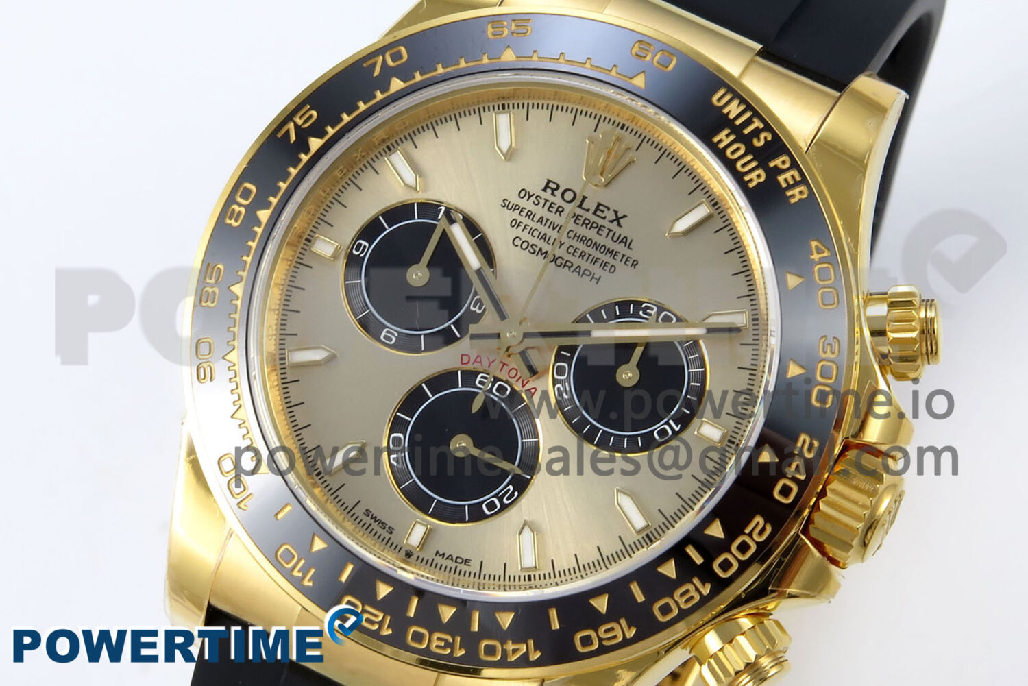 Daytona 126518 YG VSF 1:1 Best Edition 904L Steel YG Dial on Oysterflex Strap SH4131 - Image 3