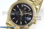 Day Date 40 YG 228238 Noob 1:1 Best Edition Black Stick Dial on President Bracelet A2836 (Gain Weight) - Image 3
