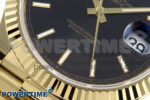 Day Date 40 YG 228238 Noob 1:1 Best Edition Black Stick Dial on President Bracelet A2836 (Gain Weight) - Image 5