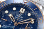 Seamaster 300m Chrono SS/RG OMF 1:1 Best Edition Blue Dial on SS/RG Bracelet A9900 - Image 4