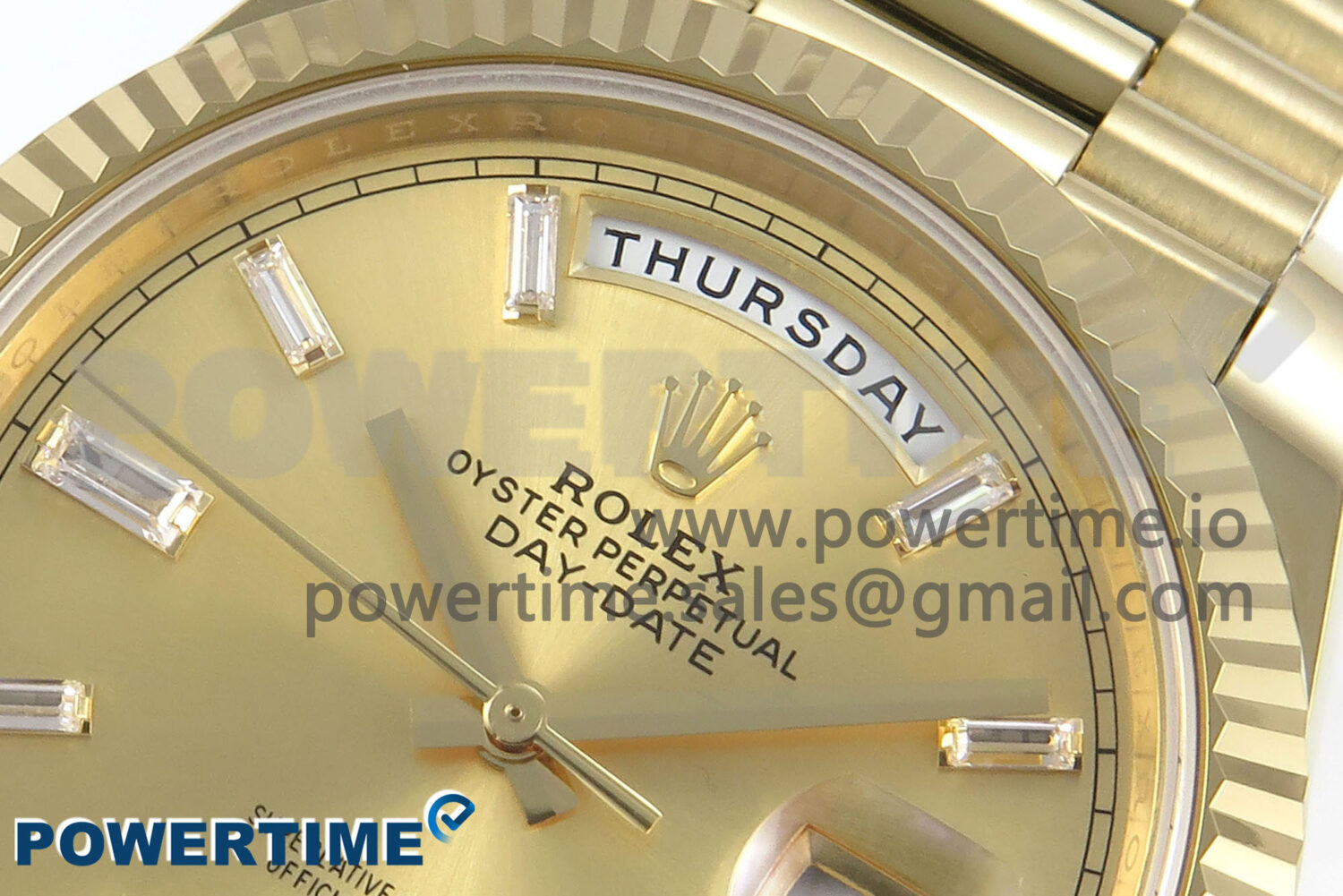 Day Date 40 YG 228238 Noob 1:1 Best Edition YG Crystal Dial on President Bracelet A2836 (Gain Weight) - Image 4