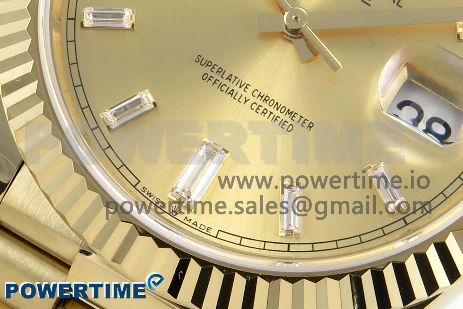 Day Date 40 YG 228238 Noob 1:1 Best Edition YG Crystal Dial on President Bracelet A2836 (Gain Weight) - Image 5