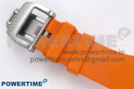 RM027-02 Transparent Tourbillon RMF Best Edition Skeleton Dial on Orange Rubber Strap - Image 9