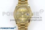 Day Date 40 YG 228238 Noob 1:1 Best Edition YG Crystal Dial on President Bracelet A2836 (Gain Weight)