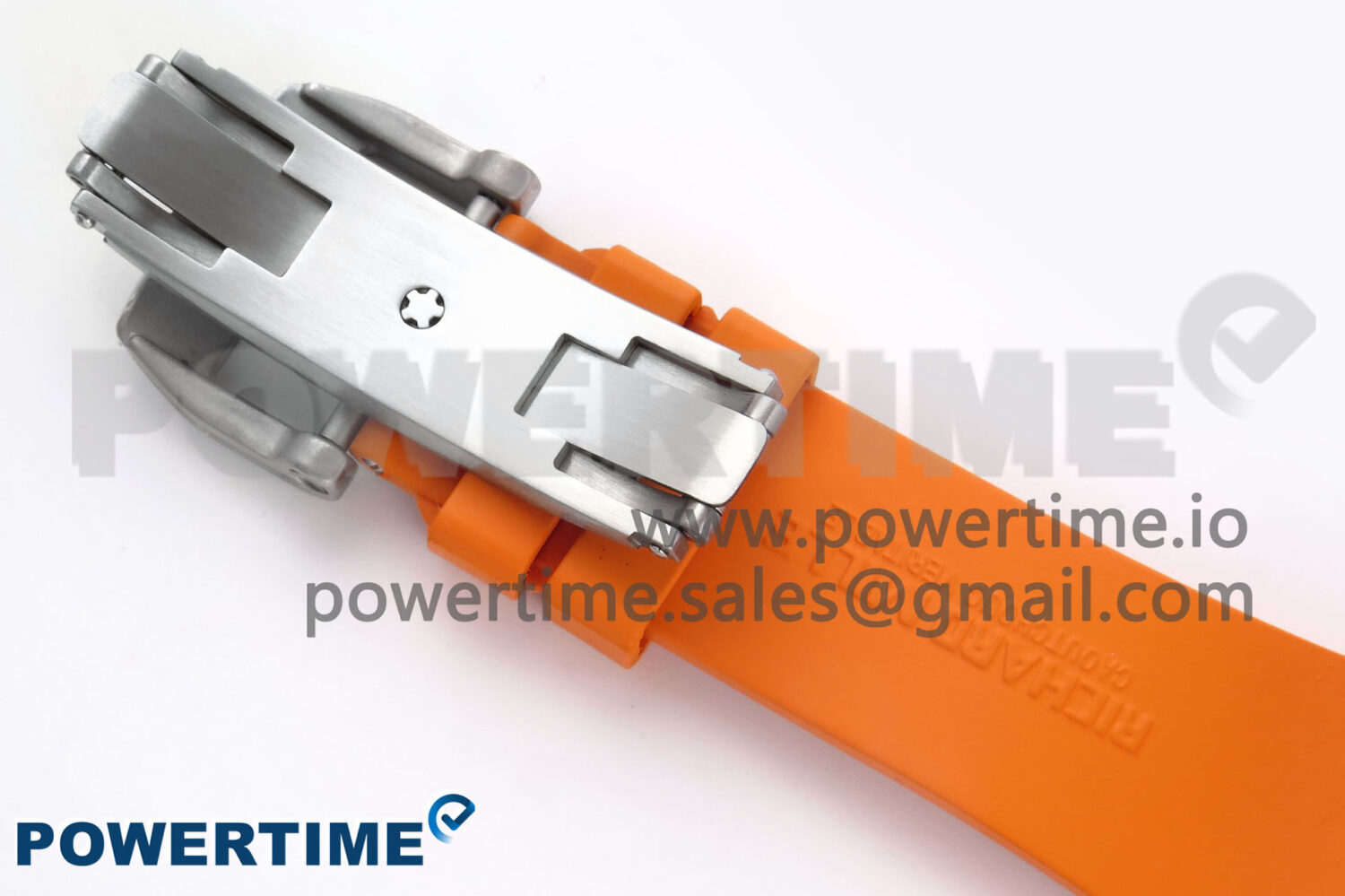 RM027-02 Transparent Tourbillon RMF Best Edition Skeleton Dial on Orange Rubber Strap - Image 10