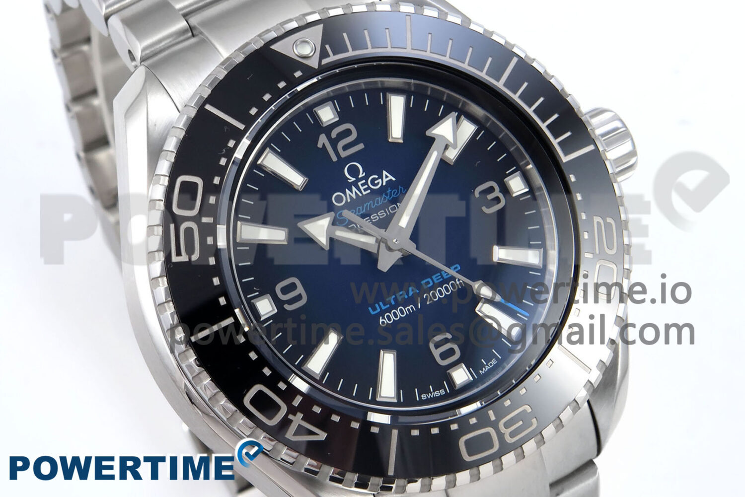 Seamaster 6000M Ultra Deep SS VRF 1:1 Best Edition Deep Blue Dial on SS Bracelet A8912 Super Clone - Image 2