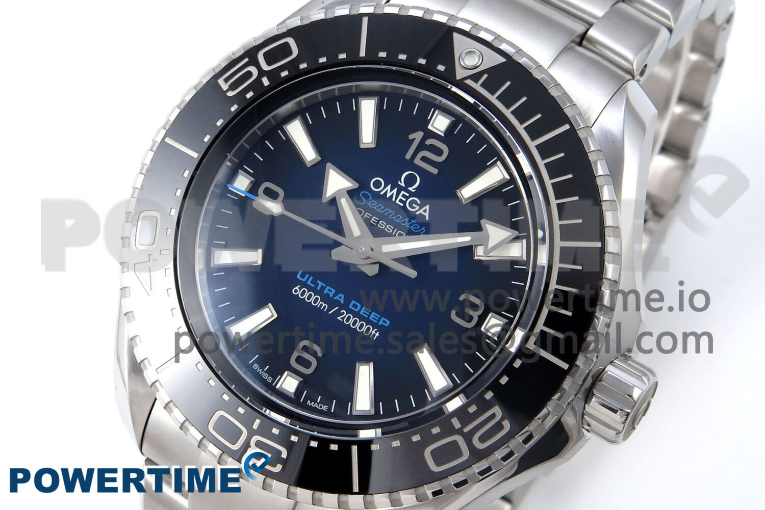 Seamaster 6000M Ultra Deep SS VRF 1:1 Best Edition Deep Blue Dial on SS Bracelet A8912 Super Clone - Image 3