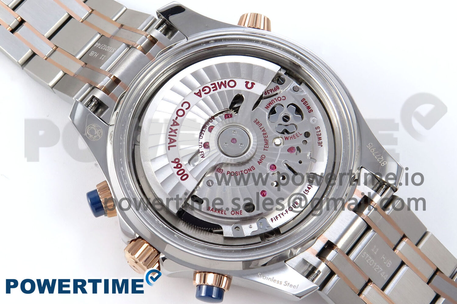 Seamaster 300m Chrono SS/YG OMF 1:1 Best Edition Blue Dial on SS/YG Bracelet A9900 - Image 12