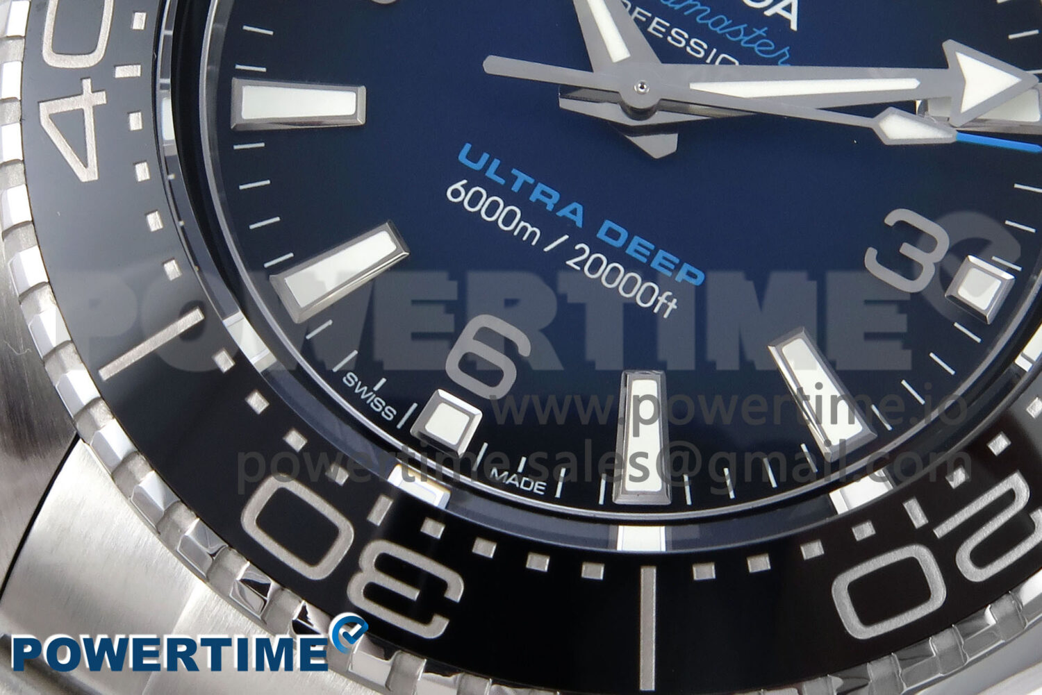 Seamaster 6000M Ultra Deep SS VRF 1:1 Best Edition Deep Blue Dial on SS Bracelet A8912 Super Clone - Image 5