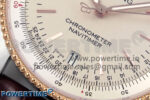 Navitimer 1 RG/SS 41mm TF 1:1 Best Edition White Bezel White Dial on Brown Leather Strap A2824 - Image 5