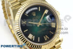 Day Date 40 YG 228238 Noob 1:1 Best Edition Green Ombre Roman Dial on President Bracelet A2836 (Gain Weight) - Image 2