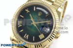 Day Date 40 YG 228238 Noob 1:1 Best Edition Green Ombre Roman Dial on President Bracelet A2836 (Gain Weight) - Image 3