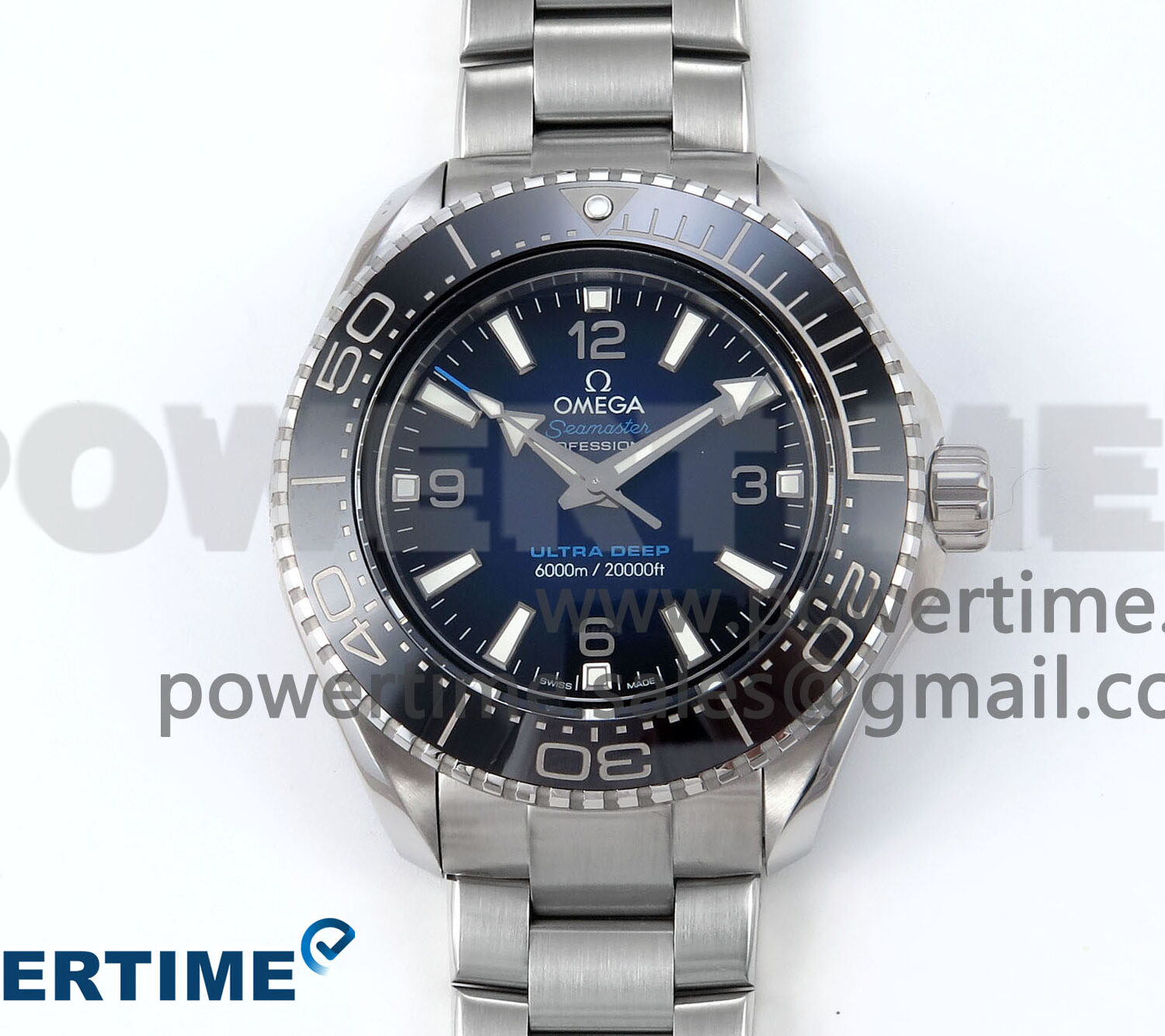 Seamaster 6000M Ultra Deep SS VRF 1:1 Best Edition Deep Blue Dial on SS Bracelet A8912 Super Clone