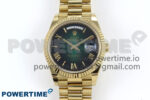 Day Date 40 YG 228238 Noob 1:1 Best Edition Green Ombre Roman Dial on President Bracelet A2836 (Gain Weight)