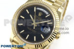 Day Date 40 YG 228238 Noob 1:1 Best Edition Black Textured Stick Dial on President Bracelet A2836 (Gain Weight) - Image 3