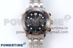 Seamaster 300m Chrono SS/YG OMF 1:1 Best Edition Blue Dial on SS/YG Bracelet A9900