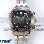 Seamaster 300m Chrono SS/YG OMF 1:1 Best Edition Blue Dial on SS/YG Bracelet A9900