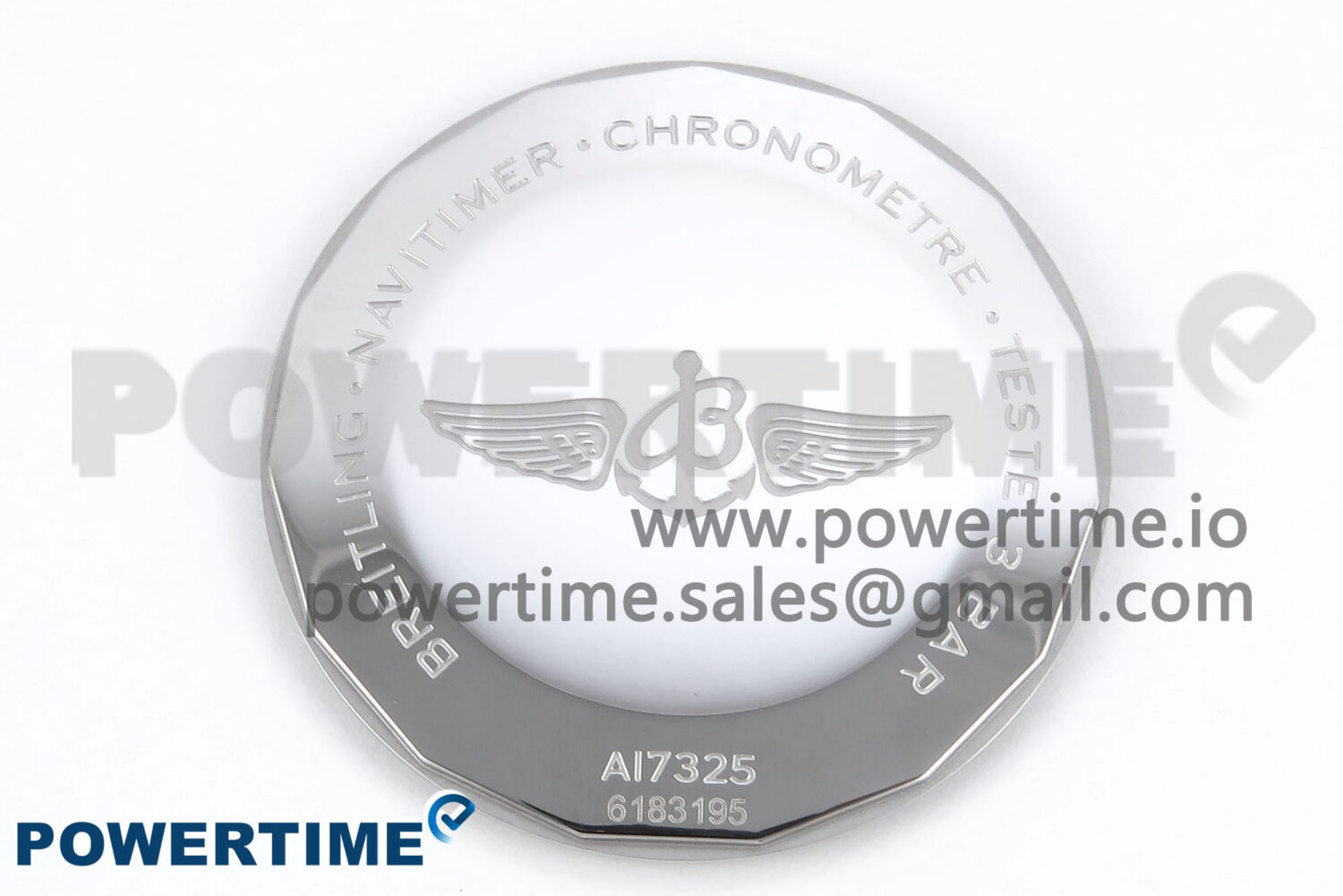 Navitimer 1 SS 41mm TF 1:1 Best Edition White Bezel Blue Dial on Blue Leather Strap A2824 - Image 11