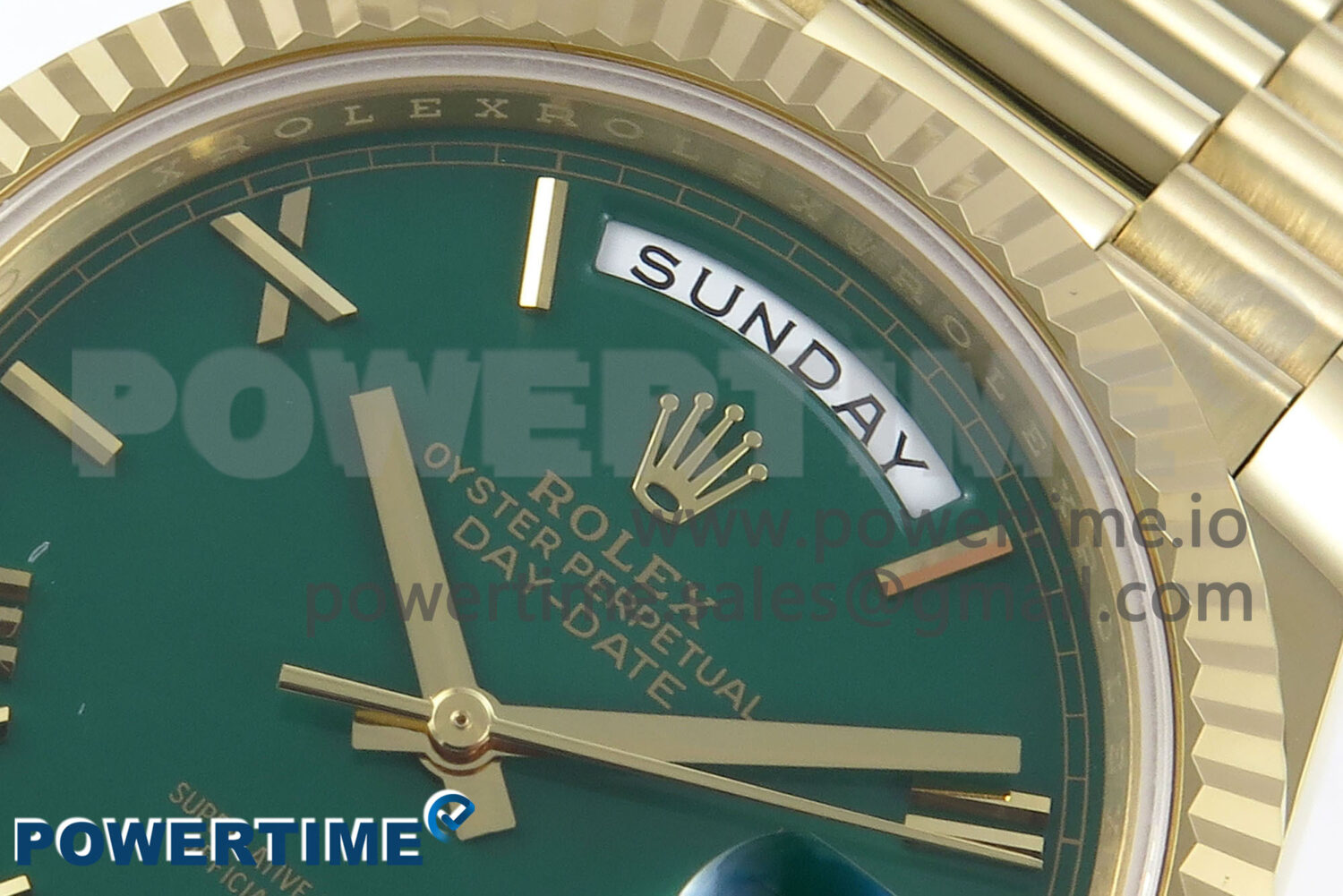 Day Date 40 YG 228238 Noob 1:1 Best Edition Green Roman Dial on President Bracelet A2836 (Gain Weight) - Image 4
