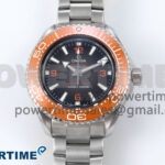 Seamaster 6000M Ultra Deep SS VRF 1:1 Best Edition Gray Dial Orange Bezel on SS Bracelet A8912 Super Clone