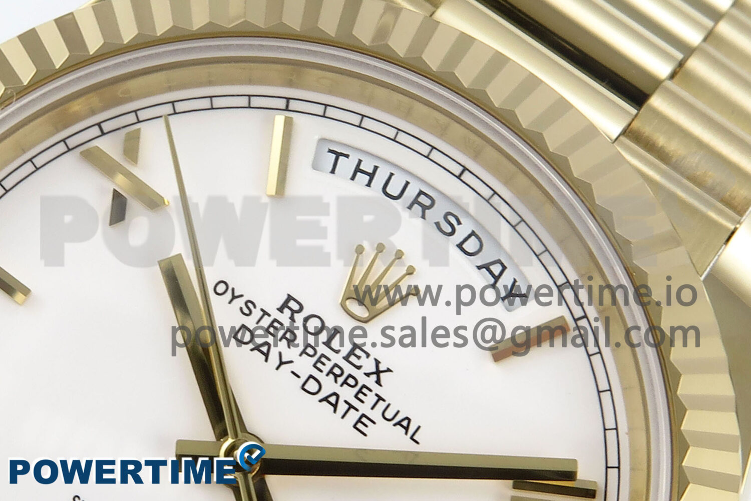Day Date 40 YG 228238 Noob 1:1 Best Edition White Roman Dial on President Bracelet A2836 (Gain Weight) - Image 4