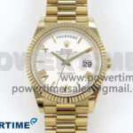 Day Date 40 YG 228238 Noob 1:1 Best Edition White Roman Dial on President Bracelet A2836 (Gain Weight)