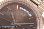 Day Date 40 RG 228235 Noob 1:1 Best Edition Brown Roman Dial on President Bracelet A2836 (Gain Weight) - Image 4
