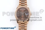 Day Date 40 RG 228235 Noob 1:1 Best Edition Brown Roman Dial on President Bracelet A2836 (Gain Weight)