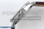 Navitimer 1 SS 38mm TF 1:1 Best Edition White Bezel Blue Dial on Brown Leather Strap A2824 - Image 9