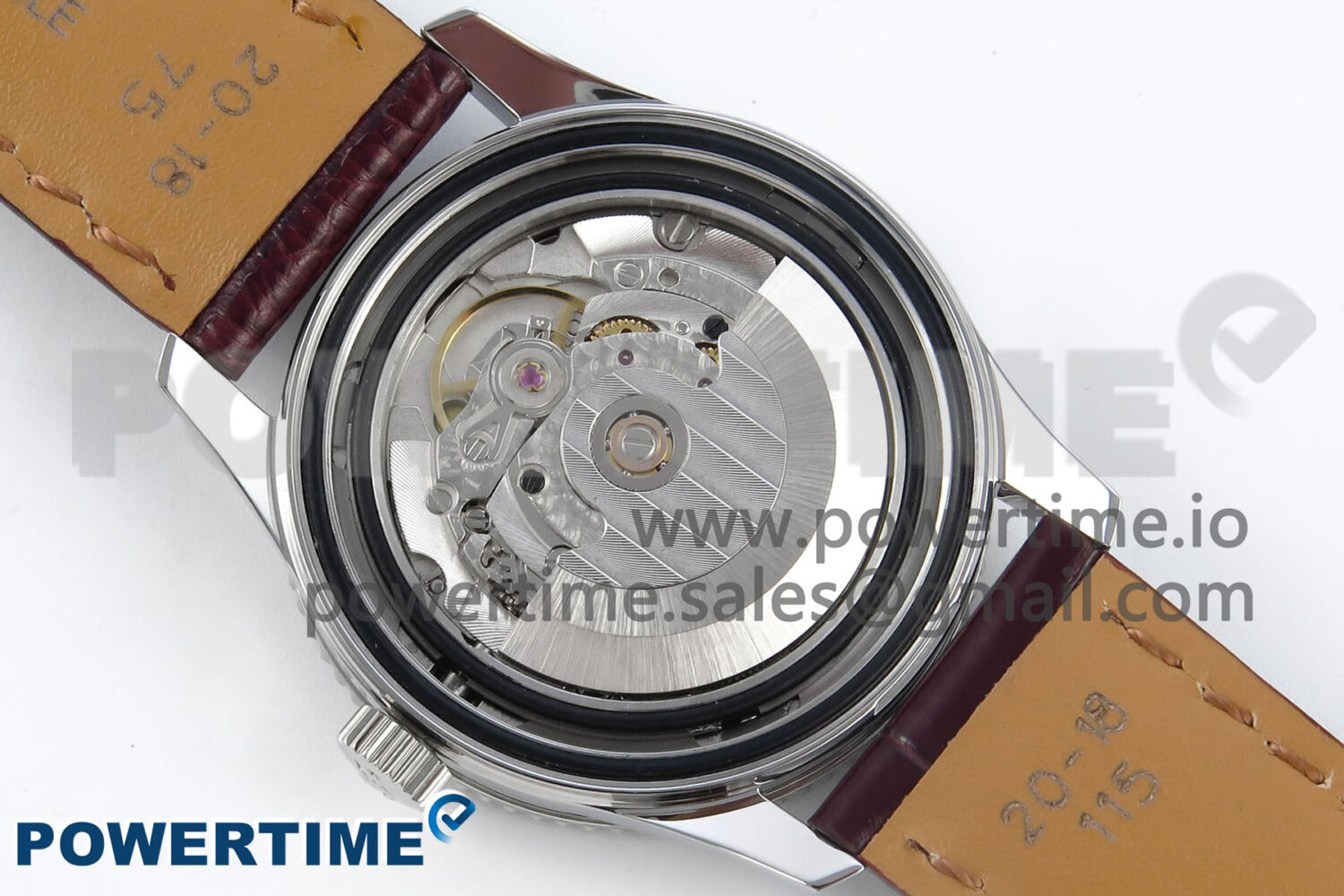 Navitimer 1 SS 38mm TF 1:1 Best Edition White Bezel Blue Dial on Brown Leather Strap A2824 - Image 11