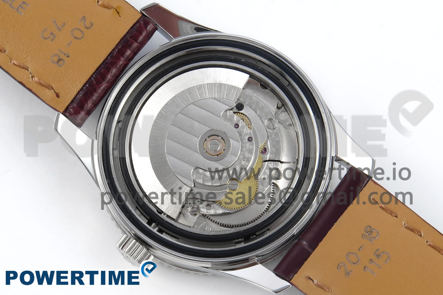 Navitimer 1 SS 38mm TF 1:1 Best Edition White Bezel Blue Dial on Brown Leather Strap A2824 - Image 12