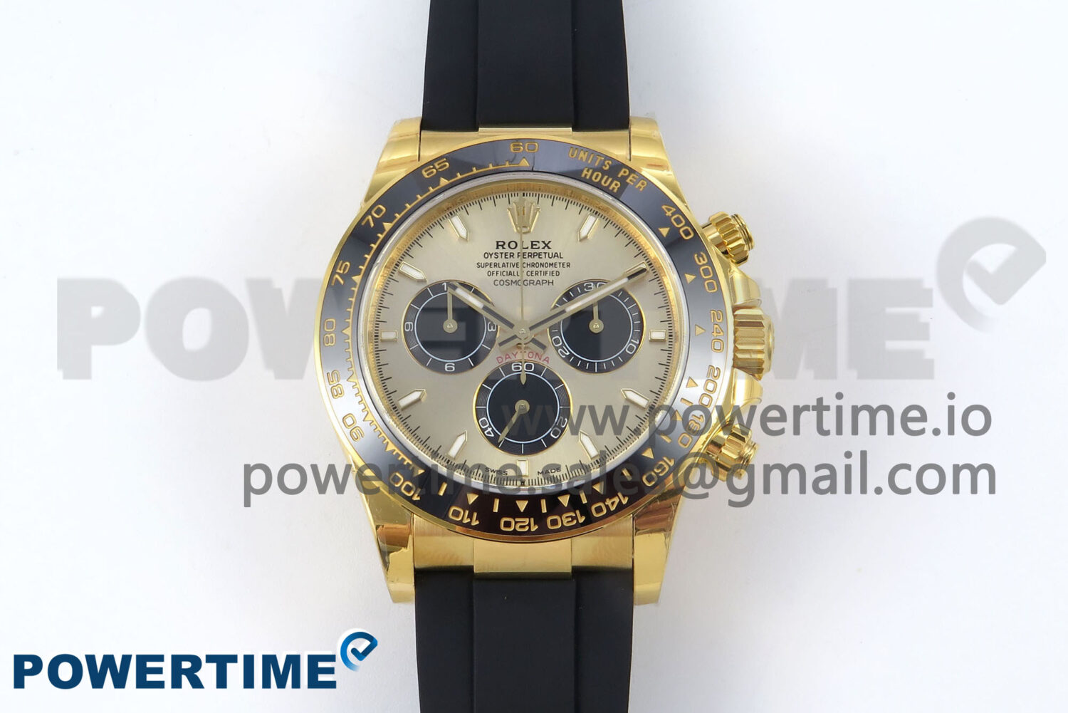 Daytona 126518 YG VSF 1:1 Best Edition 904L Steel YG Dial on Oysterflex Strap SH4131 - Image 1