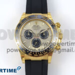 Daytona 126518 YG VSF 1:1 Best Edition 904L Steel YG Dial on Oysterflex Strap SH4131