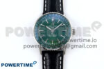 Navitimer 1 SS 41mm TF 1:1 Best Edition Green Bezel Green Dial on Green Leather Strap A2824