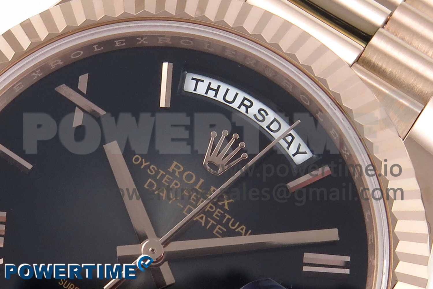Day Date 40 RG 228235 Noob 1:1 Best Edition Dark Gray Roman Dial on President Bracelet A2836 (Gain Weight) - Image 4