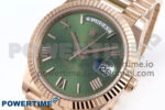Day Date 40 RG 228235 Noob 1:1 Best Edition Green Roman Dial on President Bracelet A2836 (Gain Weight) - Image 3
