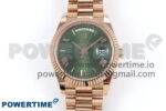 Day Date 40 RG 228235 Noob 1:1 Best Edition Green Roman Dial on President Bracelet A2836 (Gain Weight)
