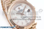 Day Date 40 RG 228235 Noob 1:1 Best Edition White MOP Crystal Dial on President Bracelet A2836 (Gain Weight) - Image 2