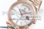 Day Date 40 RG 228235 Noob 1:1 Best Edition White MOP Crystal Dial on President Bracelet A2836 (Gain Weight) - Image 3