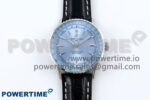 Navitimer 1 SS 41mm TF 1:1 Best Edition Ice Blue Bezel Ice Blue Dial on Black Leather Strap A2824