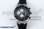 Royal Oak Offshore 42mm Rubberclad SS TKF 1:1 Best Edition Black/White Dial on Black Rubber Strap A3126
