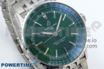 Navitimer 1 SS 41mm TF 1:1 Best Edition SS Bezel Green Dial on SS Bracelet A2824 - Image 2
