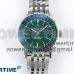 Navitimer 1 SS 41mm TF 1:1 Best Edition SS Bezel Green Dial on SS Bracelet A2824